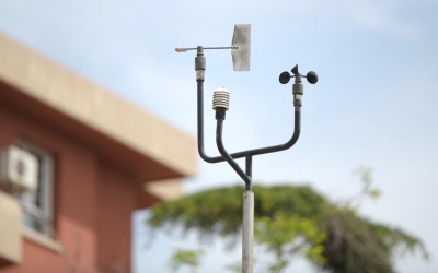 Element de l'estació mesuradora de contaminació de la carretera de Prats/ Roger Benet